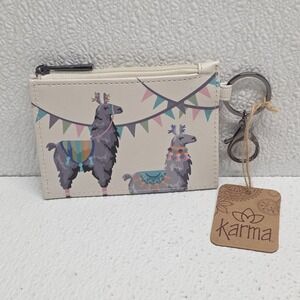Karma Zip ID Card Llama Wallet 4.5" x 3"